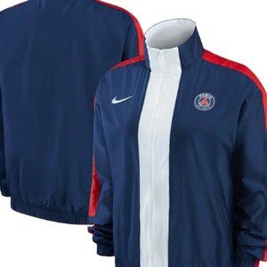 Nike Paris Saint-Germain Track Jacket Womens Medium Full Zip Anthem Navy Blue